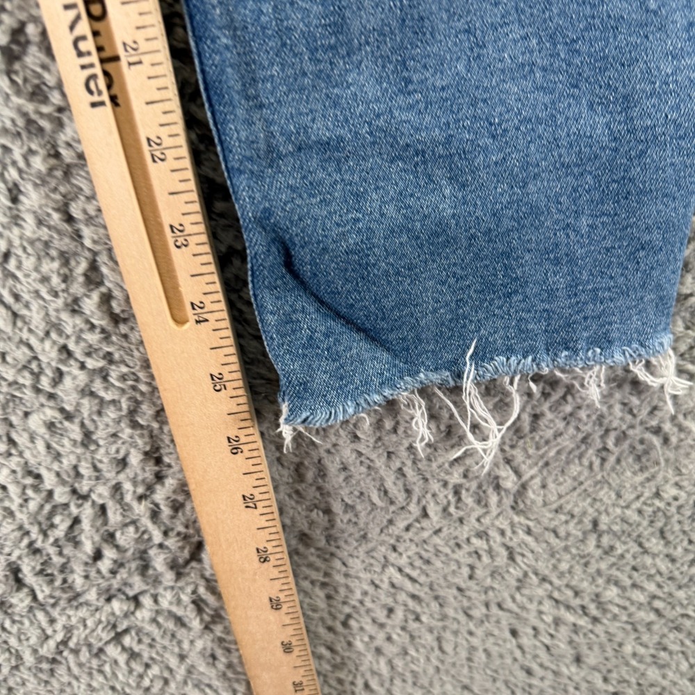 Frank & Eileen Cork Jeans Women 26x26 Blue Cotton Denim Straight Raw-Hem Stretch - Picture 11 of 12